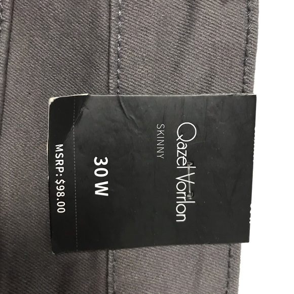Qazel Vorrlon Men's Skinny Jeans Stretch Slim 30W - Picture 4 of 7